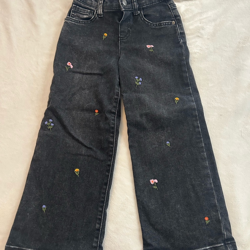 NWOT Cat & Jack Gray Wide-Leg Jeans
